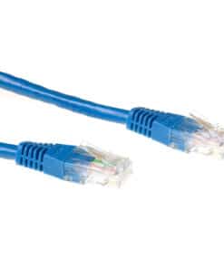 ACT Blauwe 1,5 meter U/UTP CAT6 patchkabel met RJ45 connectoren