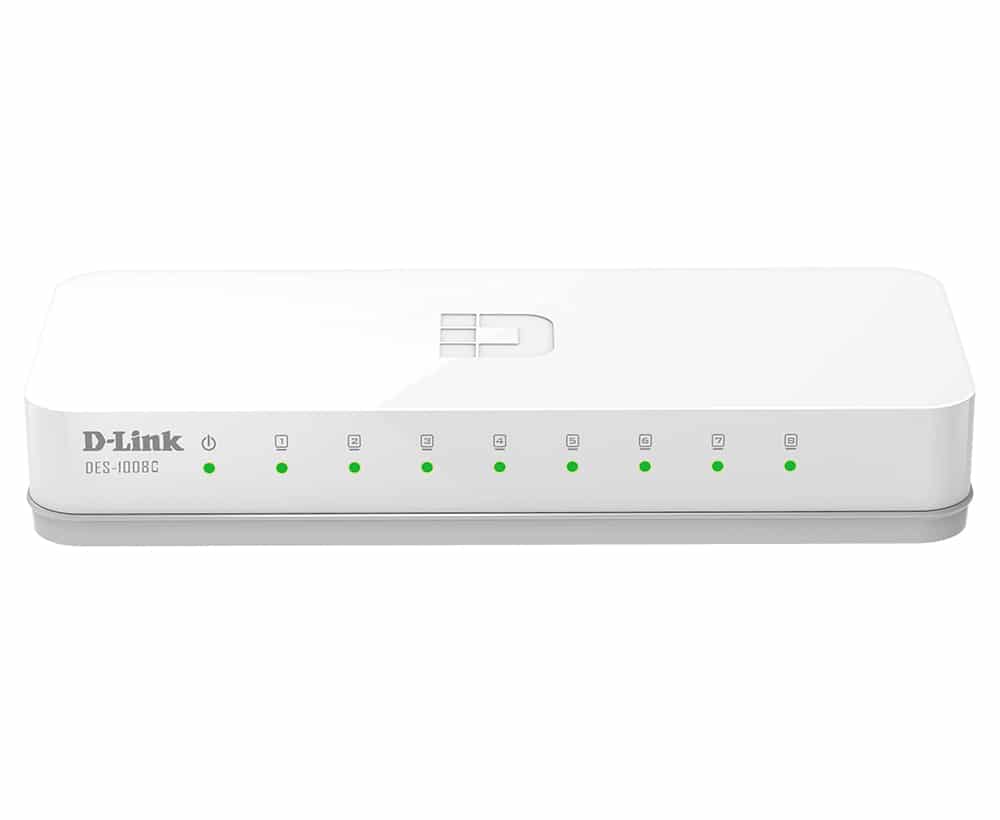 D-Link 0 Unmanaged Fast Ethernet (10/100) Desktop Wit