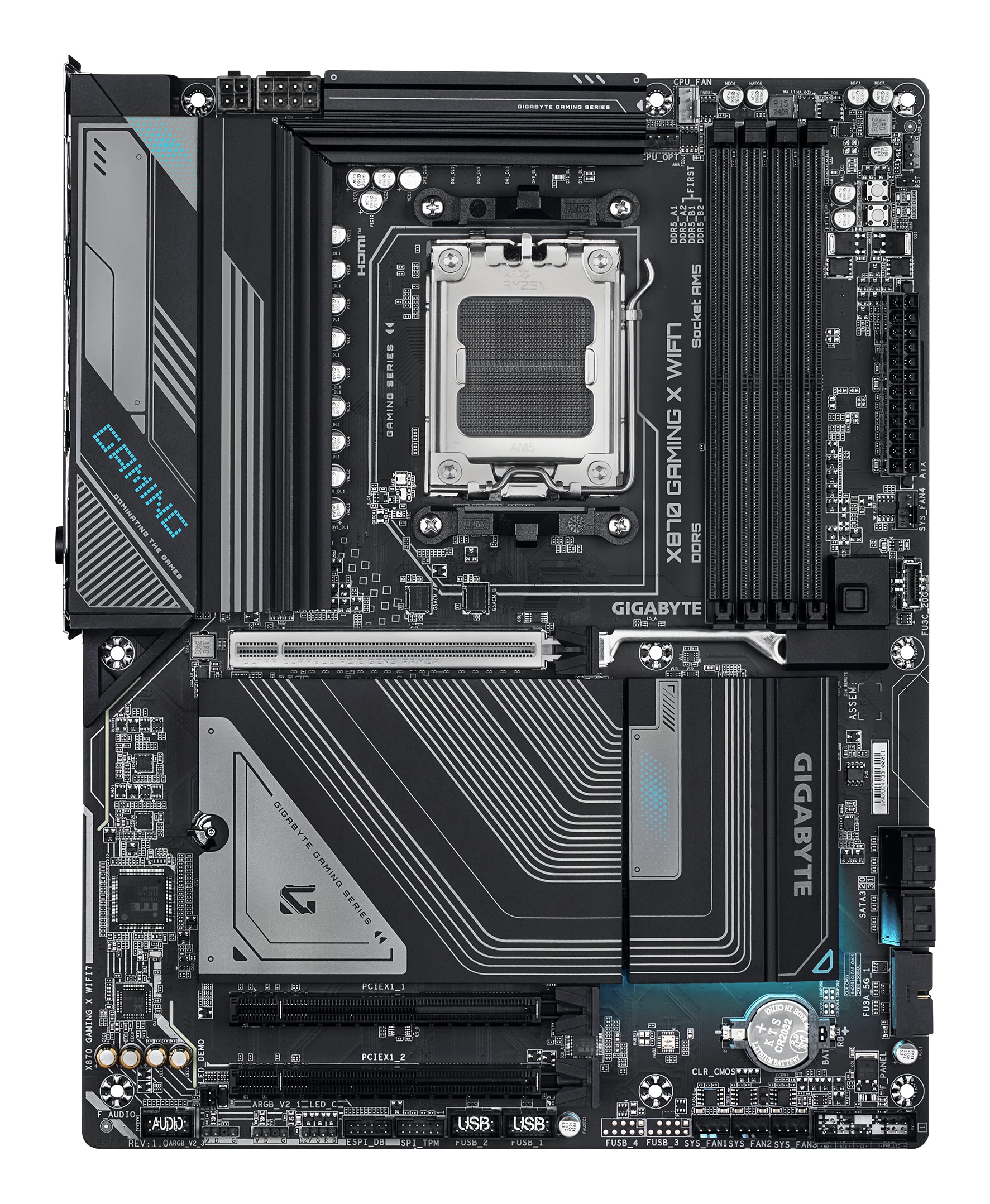 GIGABYTE X870 GAMING X WIFI7 moederbord AMD X870 Socket AM5 ATX - Afbeelding 2