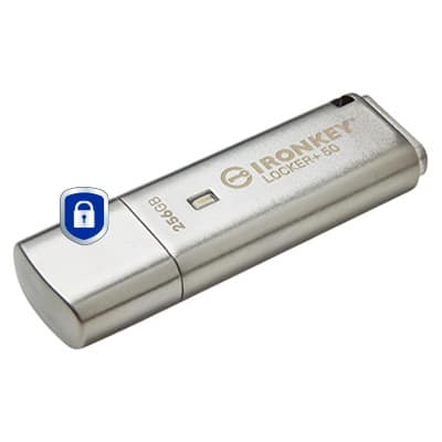 Kingston Technology IronKey 256GB IKLP50 AES USB, met 256-bits versleuteling - Afbeelding 2