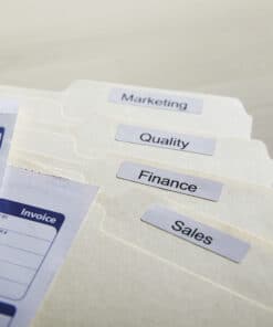DYMO originele LabelWriter labels voor hangmappen | 12 mm x 50 mm | rol van 220 gemakkelijk los te maken labels | zelfklevende etiketten voor de LabelWriter labelprinters - Afbeelding 2