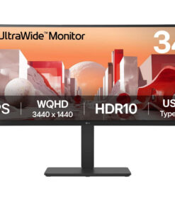 LG 34BA75QE-B computer monitor 86,4 cm (34") 3440 x 1440 Pixels Wide Quad HD LCD Zwart