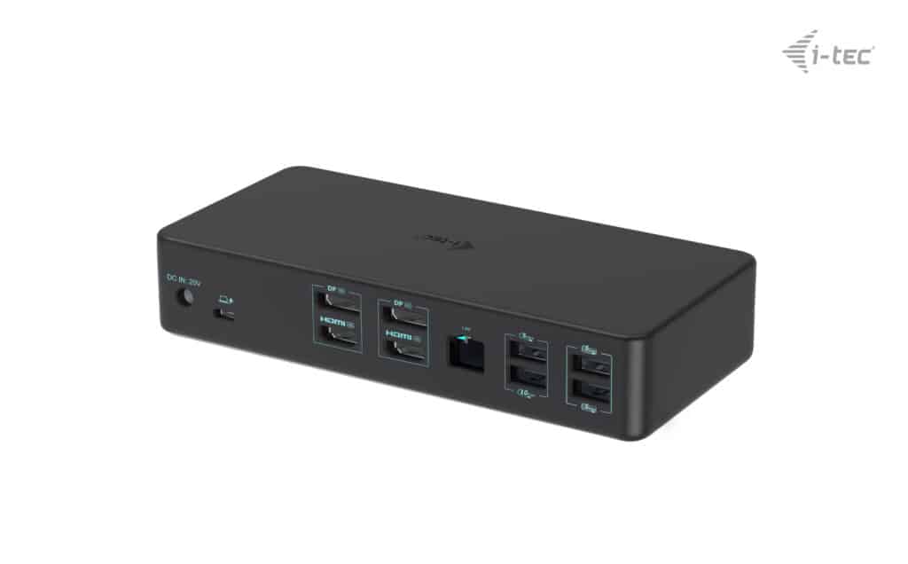 i-tec USB 3.0 / USB-C / Thunderbolt 3 Professional Dual 4K Display Docking Station Generation 2 + Power Delivery 100W - Afbeelding 3