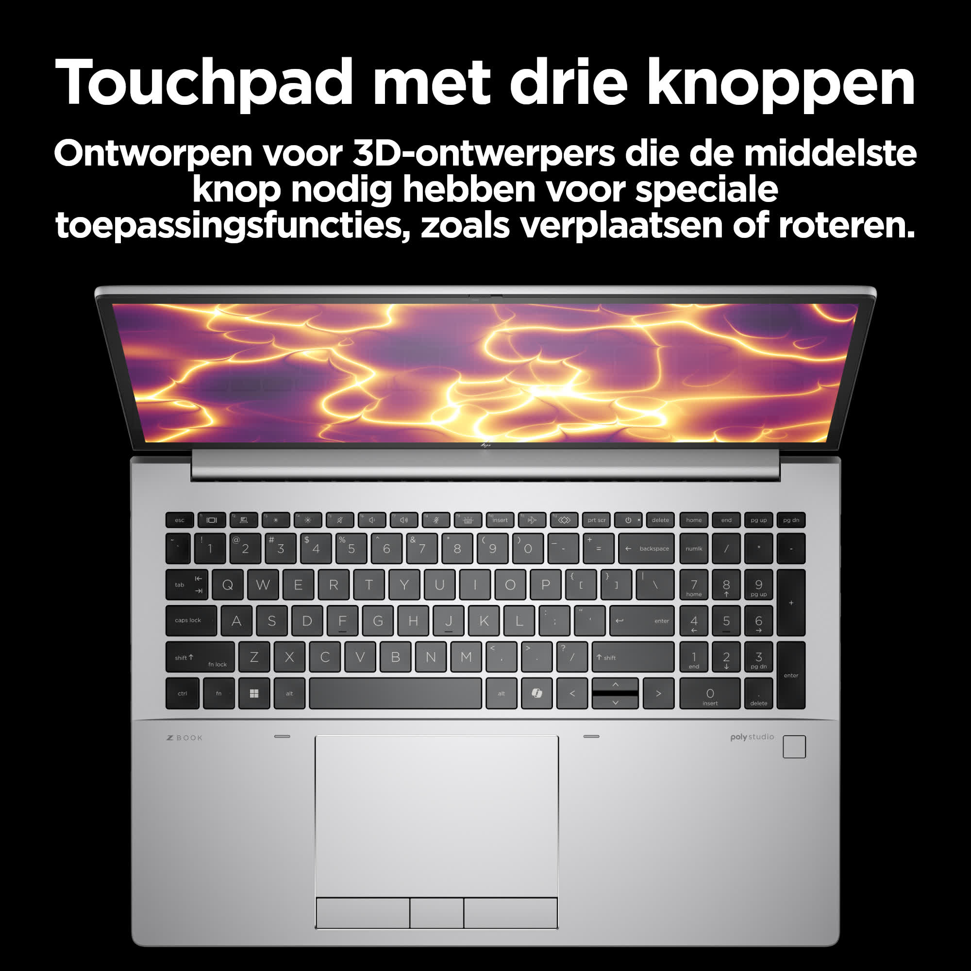HP ZBook Fury 16 G11 Intel® Core™ i7 i7-14700HX Mobiel werkstation 40,6 cm (16") WUXGA 32 GB DDR5-SDRAM 1 TB SSD NVIDIA RTX 4000 Ada Wi-Fi 7 (802.11be) Windows 11 Pro AI Workstation, AI PC Grijs - Afbeelding 3