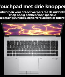 HP ZBook Fury 16 G11 Intel Core i9-13950HX Mobiel werkstation 40,6 cm (16") WQUXGA 32 GB DDR5-SDRAM 1 TB SSD NVIDIA RTX 4000 Ada Wi-Fi 7 (802.11be) Windows 11 Pro AI Workstation, AI PC Grijs - Afbeelding 3