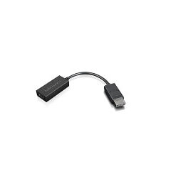 Lenovo 4X90R61023 video kabel adapter 0,225 m DisplayPort HDMI Type A (Standaard) Zwart
