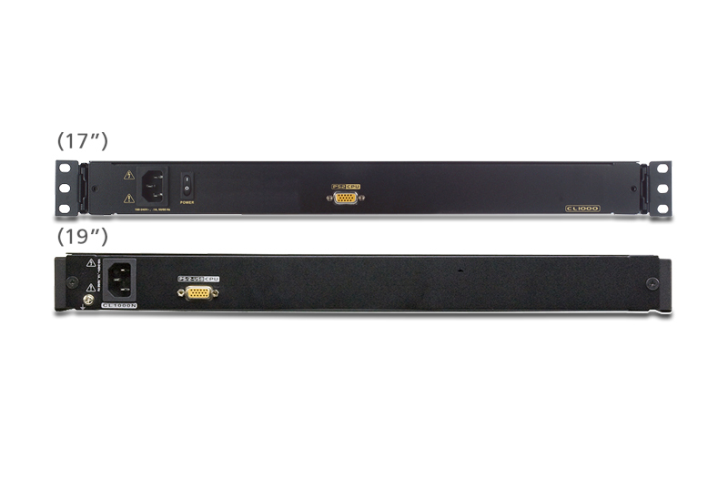 ATEN CL1000M-ATA-GG rack console 43,2 cm (17") Zwart 1U - Afbeelding 2