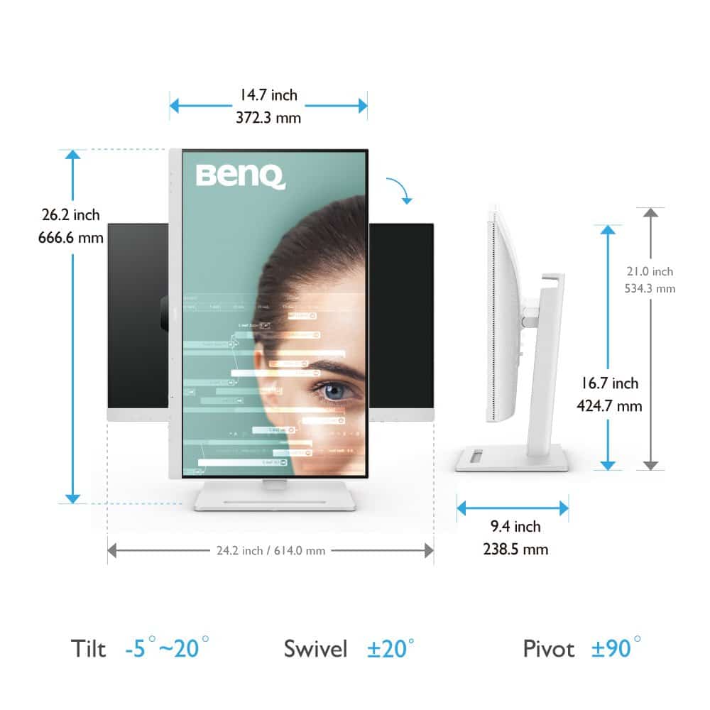 BenQ GW2790QT computer monitor 68,6 cm (27") 2560 x 1440 Pixels Quad HD LED Wit - Afbeelding 4