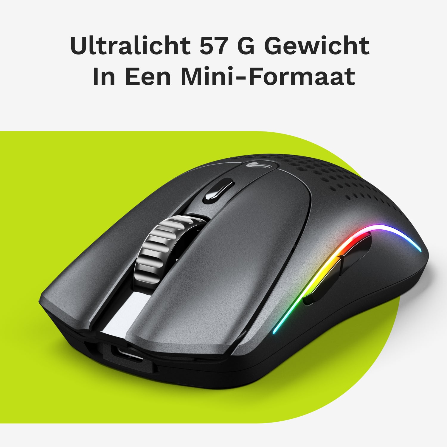 Glorious Gaming Model O 2 Mini Wireless muis Gamen Rechtshandig RF-draadloos + Bluetooth Optisch 26000 DPI - Afbeelding 2