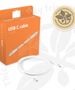CLUB3D USB C oplaadkabel wit siliconen & tangle-free - Afbeelding 7