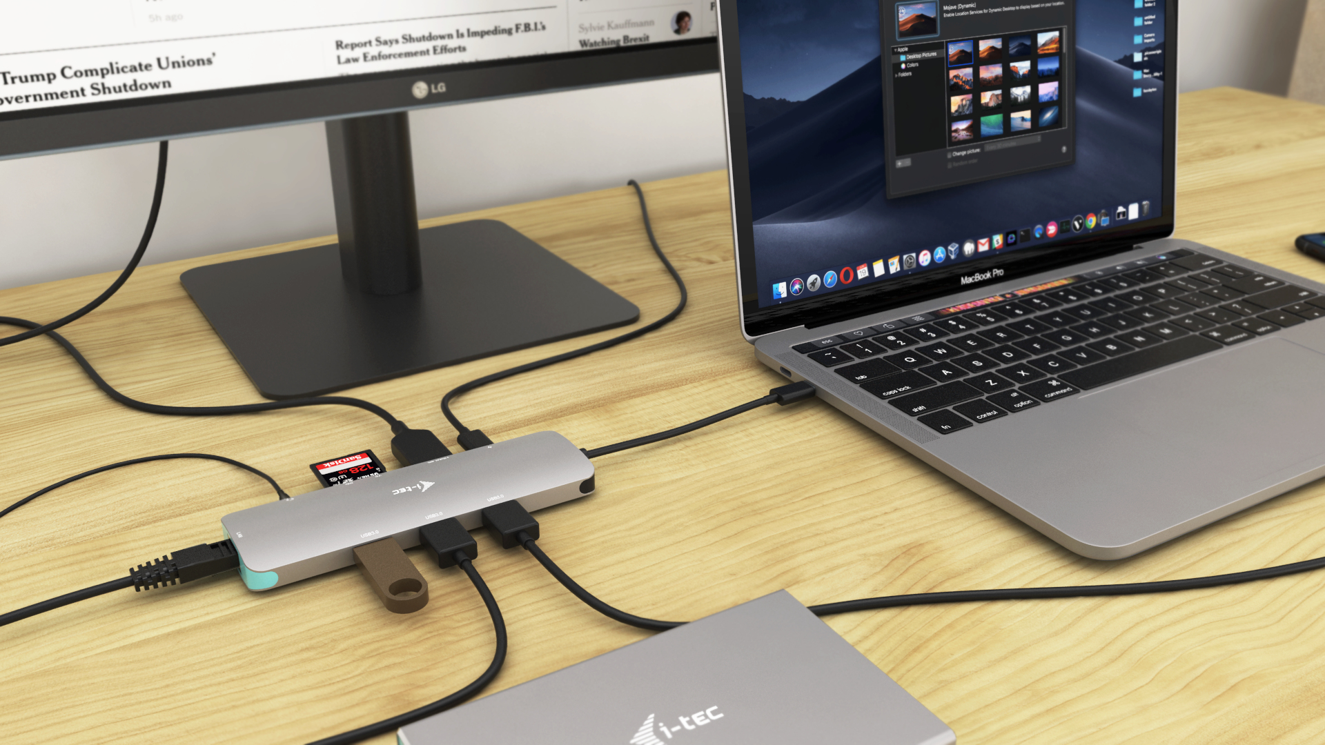 i-tec Metal USB-C Nano dockingstation 4K HDMI LAN + Stroomvoorziening 100 W - Afbeelding 5