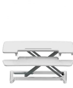 BakkerElkhuizen Adjustable Sit-Stand Desk Riser 2 White