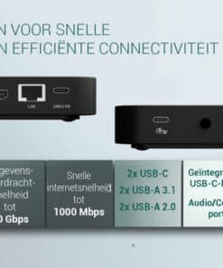 i-tec USB-C Dual HDMI Docking Station with Power Delivery 100 W + Universal Charger 100W - Afbeelding 6