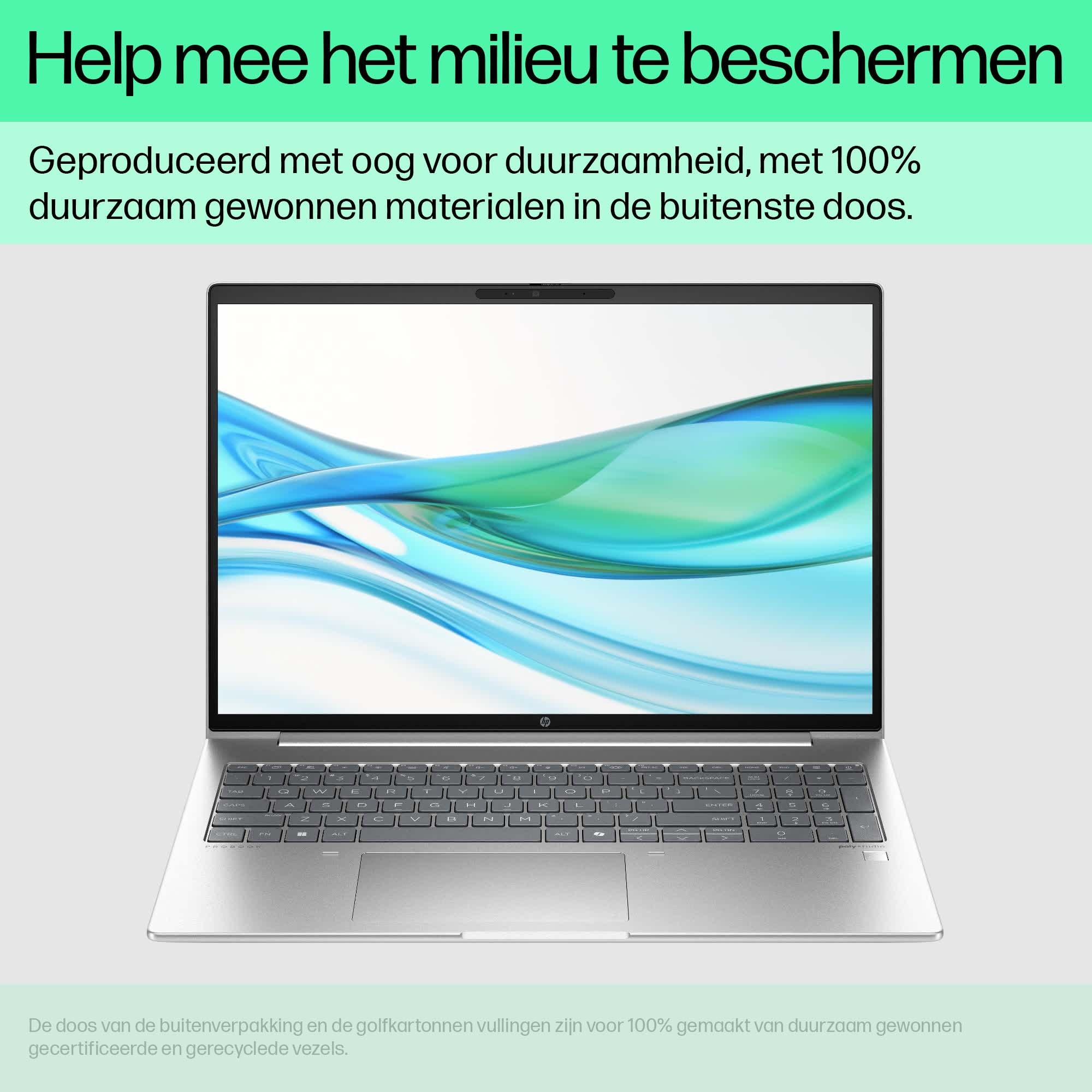 HP ProBook 460 G11 Intel Core Ultra 7 155U Laptop 40,6 cm (16") WUXGA 16 GB DDR5-SDRAM 512 GB SSD Wi-Fi 6E (802.11ax) Windows 11 Pro AI PC Zilver - Afbeelding 2