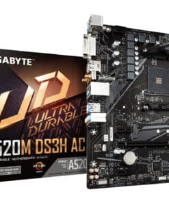 GIGABYTE A520M DS3H AC moederbord AMD A520 Socket AM4 micro ATX