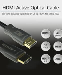 ACT 10 meter HDMI Premium 4K Active Optical Cable v2.0 HDMI-A male - HDMI-A male - Afbeelding 3