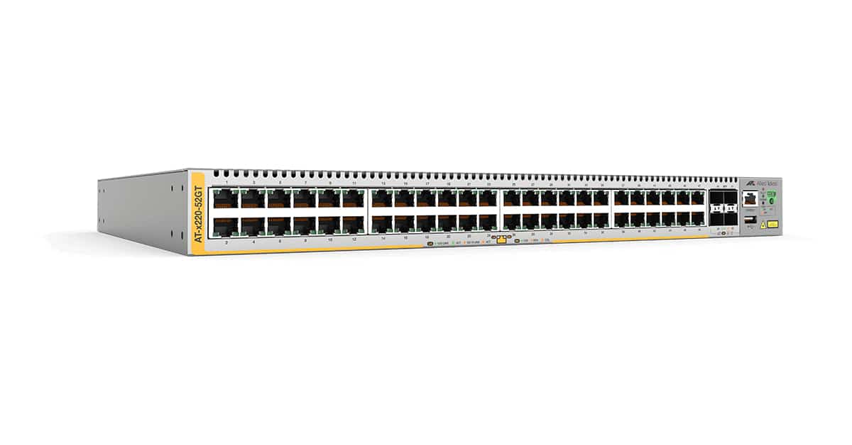 Allied Telesis AT-x220-52GT-50 Managed L3 Gigabit Ethernet (10/100/1000) 1U Grijs