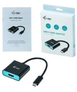 i-tec C31HDMI60HZP video kabel adapter 0,15 m USB Type-C HDMI Zwart, Turkoois - Afbeelding 4