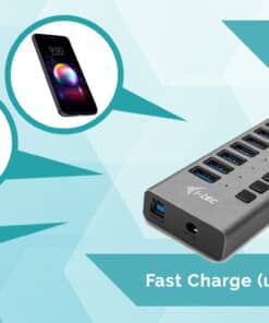 i-tec USB 3.0 Charging HUB 16port + Power Adapter 90 W - Afbeelding 5