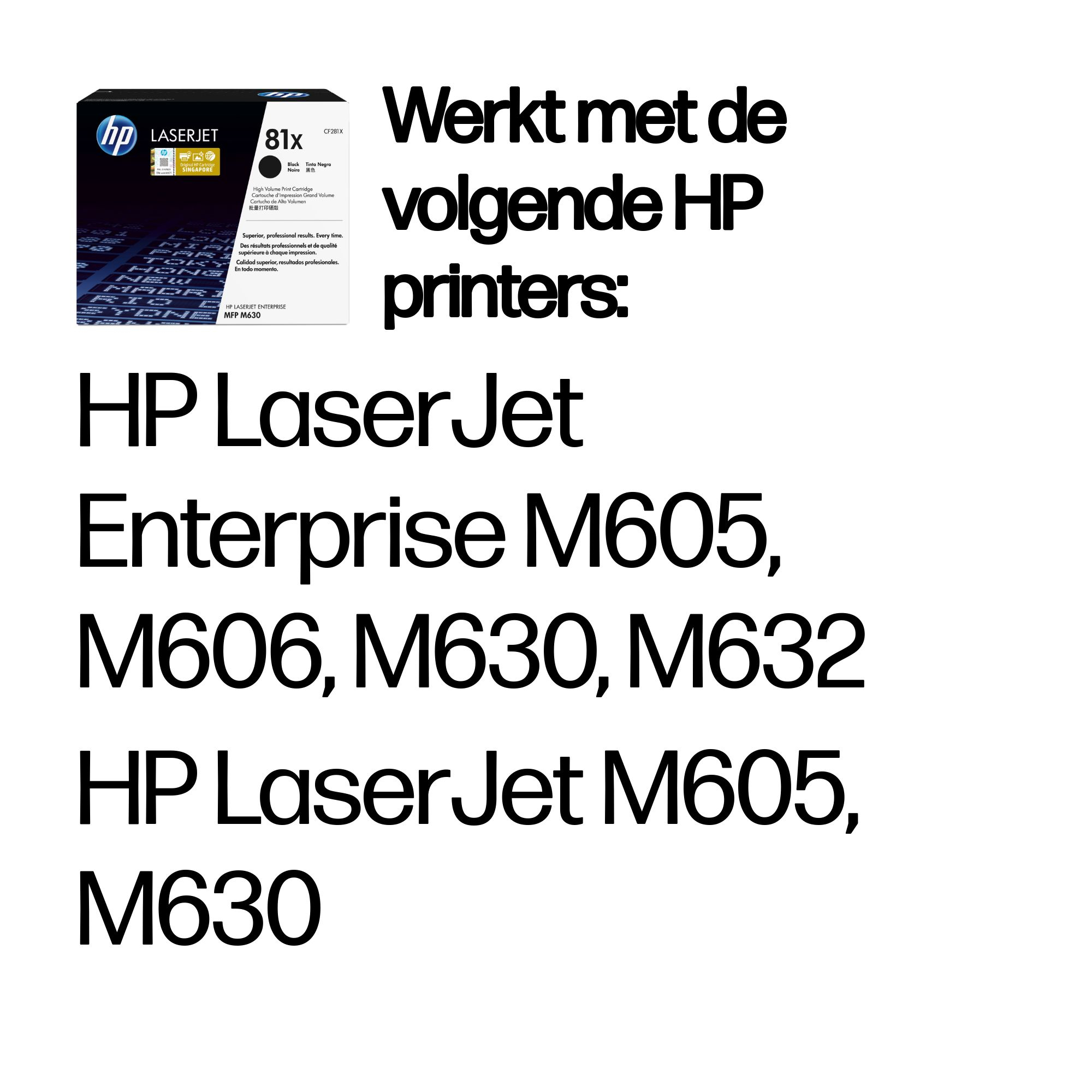 HP 81X originele high-capacity zwarte LaserJet tonercartridge