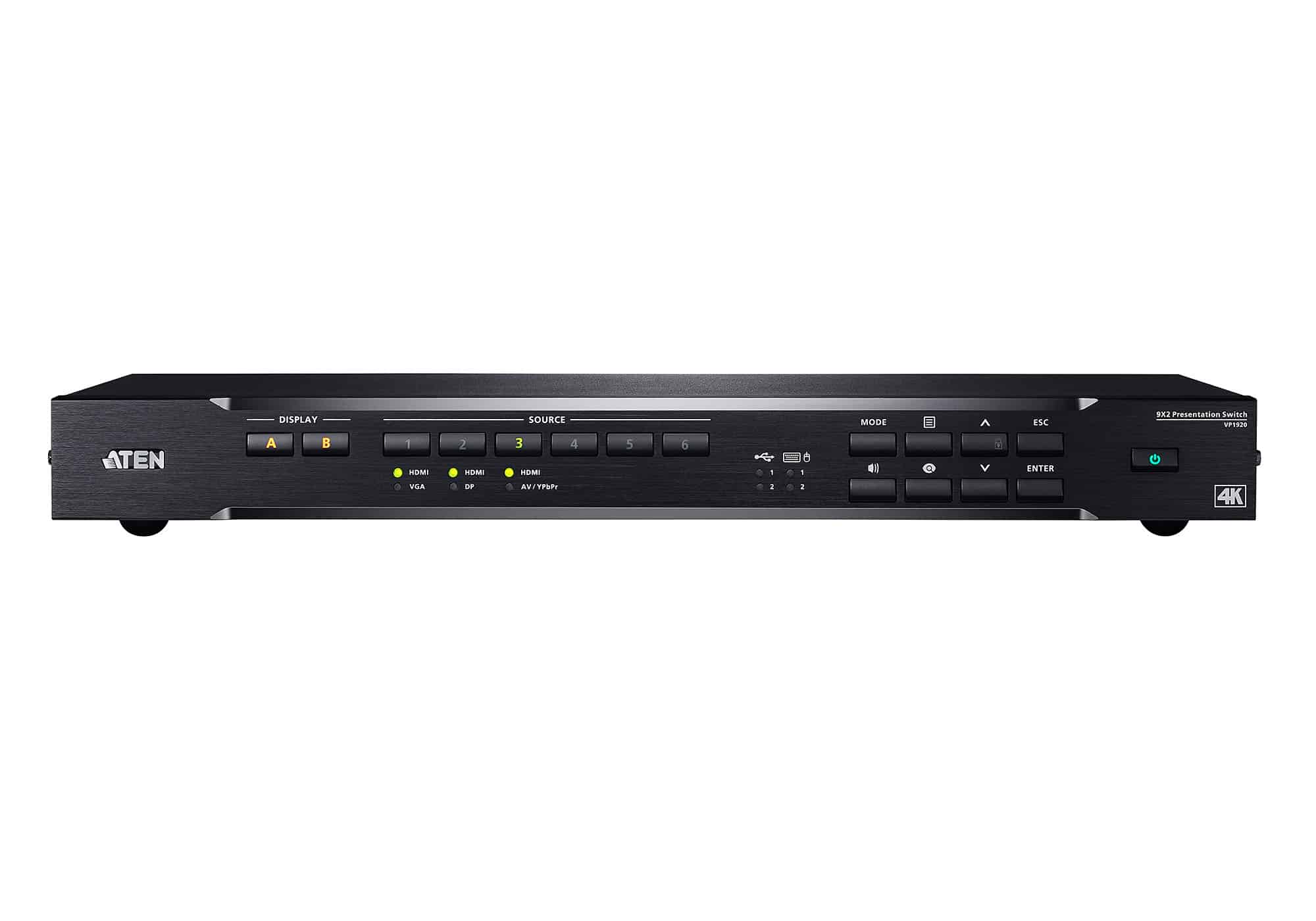 ATEN 9 x 2 4K Matrix Switch voor presentaties - Afbeelding 2