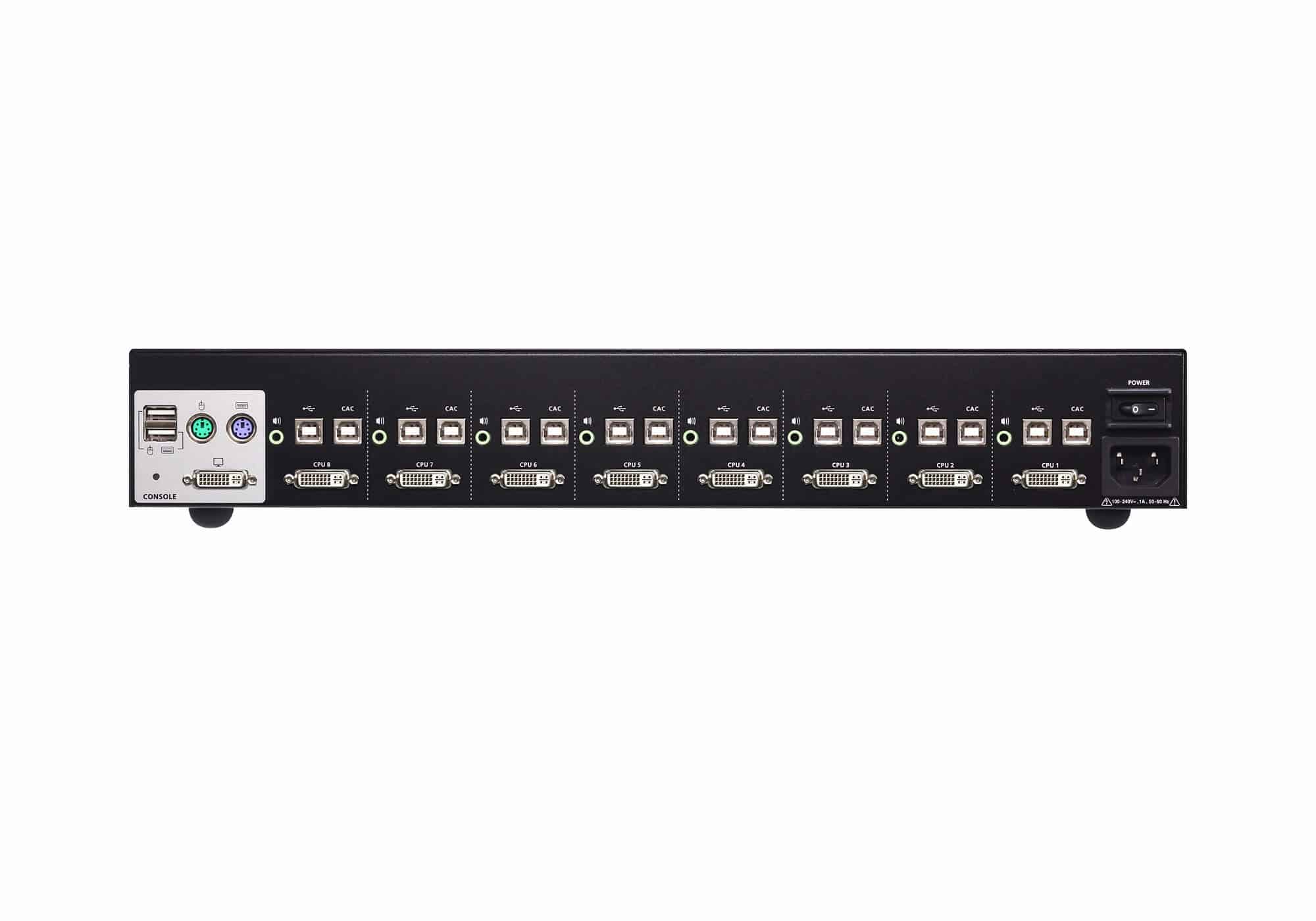 ATEN 8-Poorts USB DVI Beveiligde KVM Schakelaar (Voldoet aan PSS PP v3.0) - Afbeelding 2