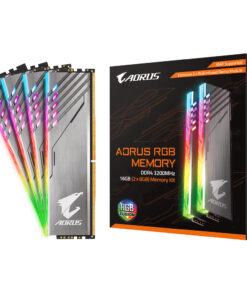 Gigabyte GP-AR32C16S8K2HU416RD AORUS RGB Memory w/ DEMO, 16GB Kit, DIMM DDR4, 3200 MHz, CL16, 1.35V