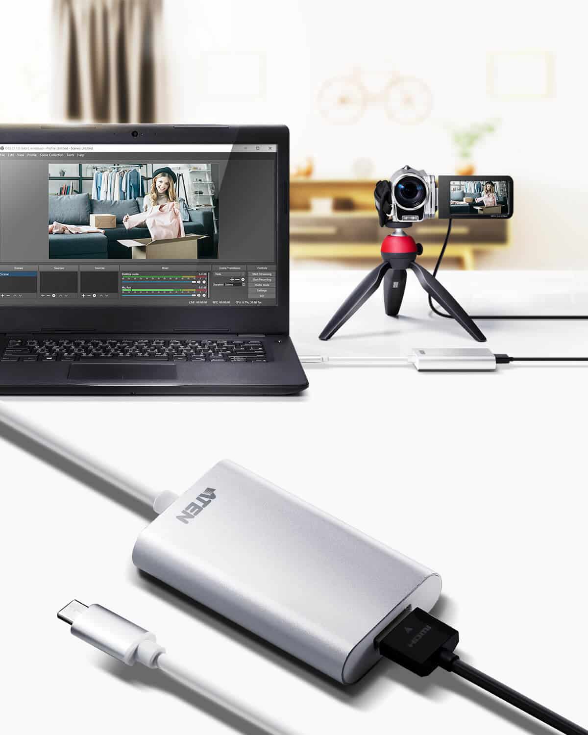 ATEN CAMLIVE (HDMI naar USB-C UVC Video Capture) - Afbeelding 2