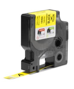 DYMO Rhino industriële Flexibele Nylon Labels | 12 mm x 3,5 m | zwarte afdruk op geel | zelfklevende labels voor Rhino & LabelManager labelprinters - Afbeelding 2
