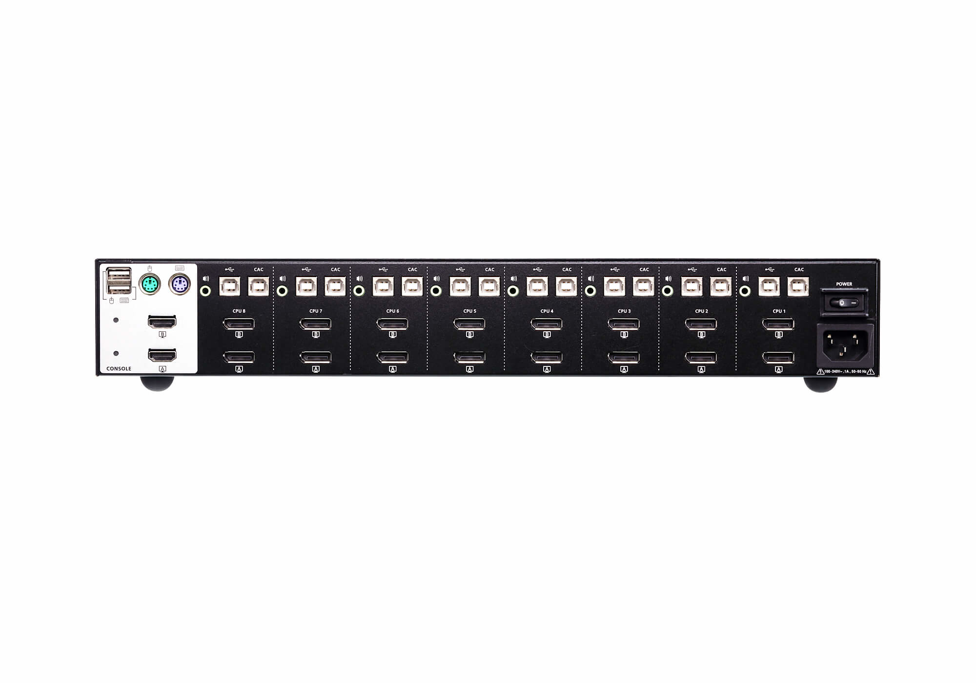 ATEN 8-Poorts USB DisplayPort Dubbelvoudige Weergave Beveiligde KVM Schakelaar (Voldoet aan PSS PP v3.0) - Afbeelding 2