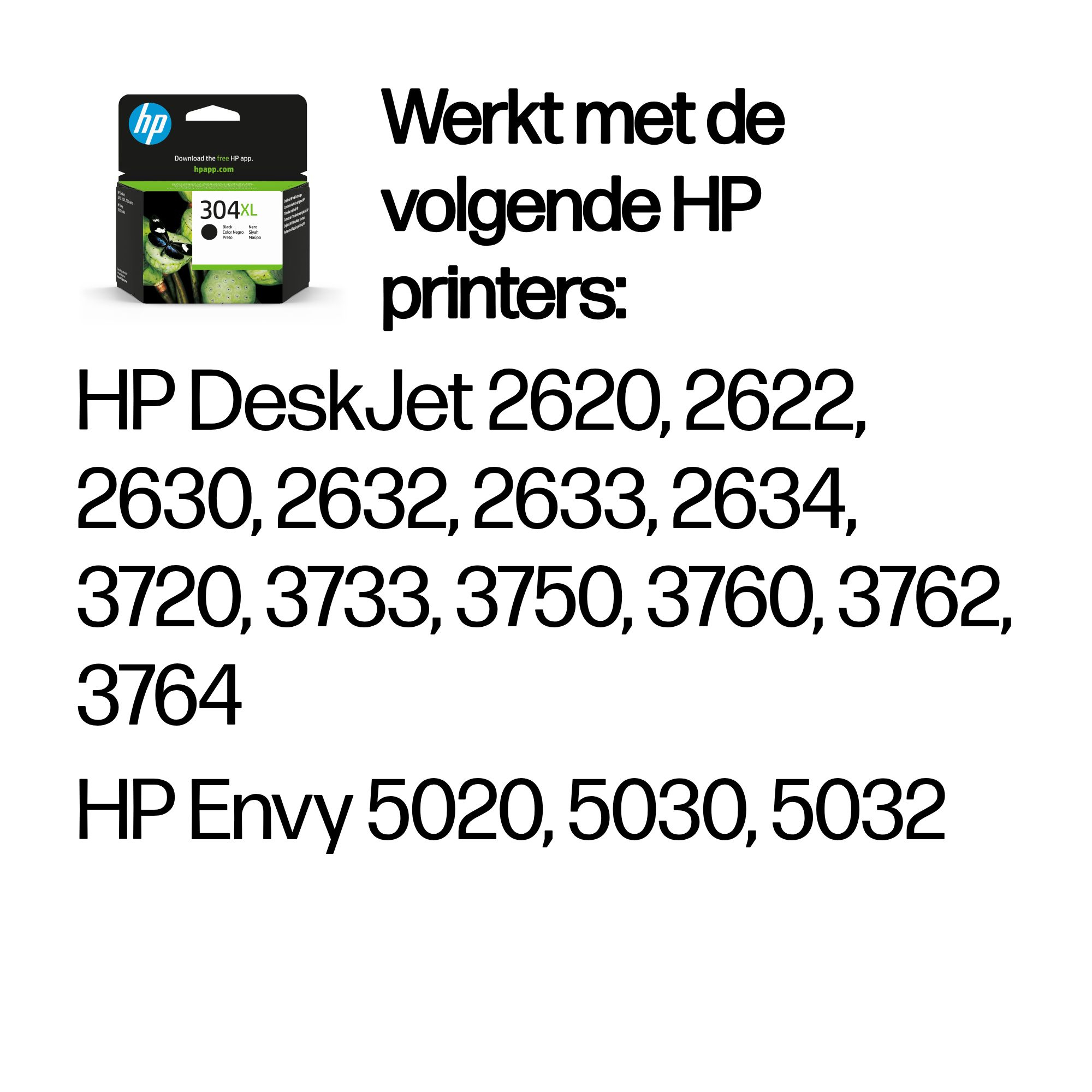 HP 304XL originele zwarte inktcartridge
