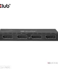 CLUB3D Quad DisplayPort Hub – 4 x 4K Resolution @ 30Hz, MST Support - Afbeelding 7