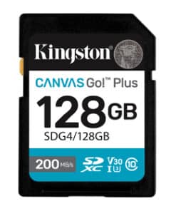 Kingston Technology Canvas Go! Plus 128GB SDXC Canvas Go Plus Gen4 200MB/s C10 UHS-I U3 V30 - Afbeelding 6