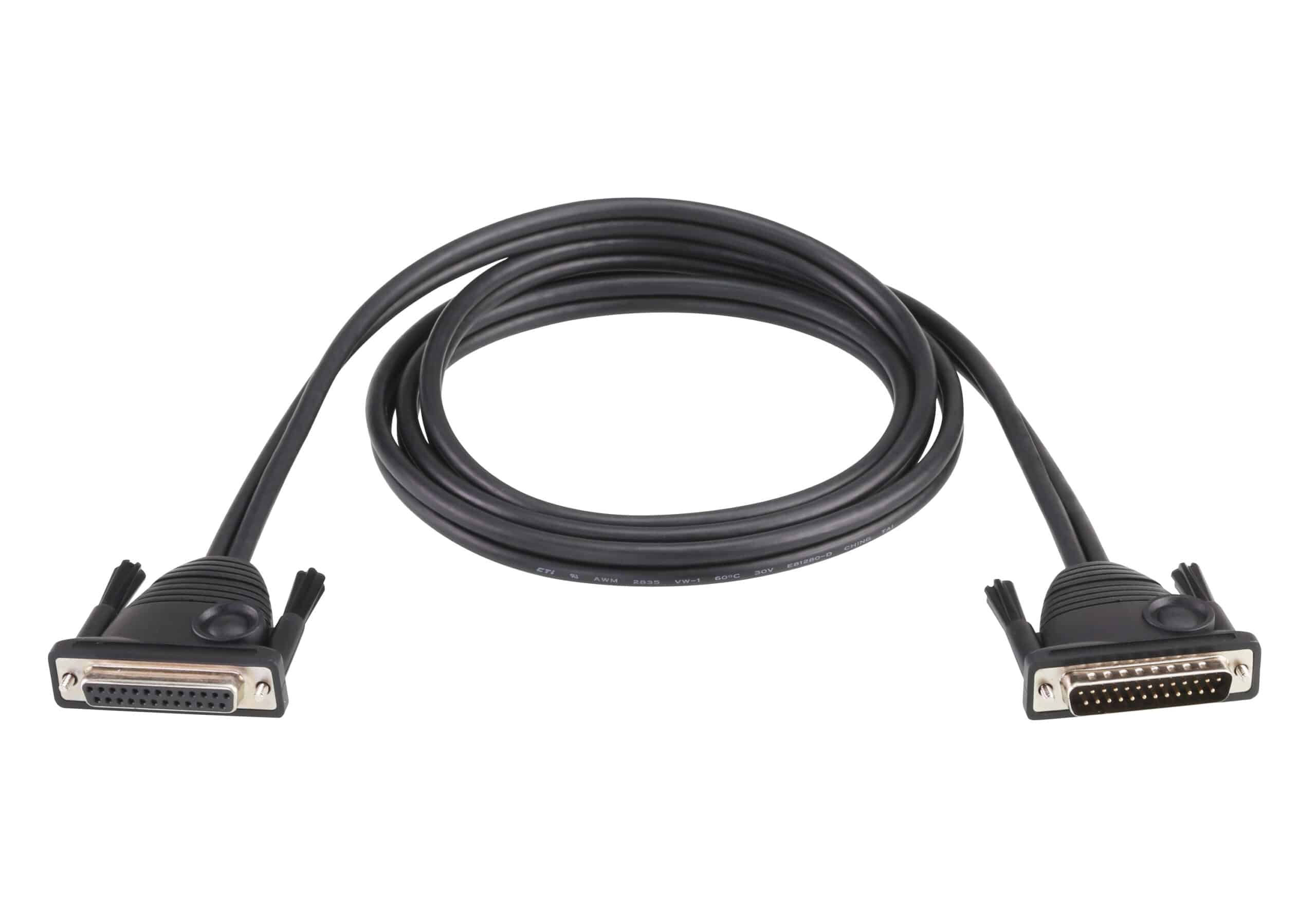 ATEN 2L2705 seriële kabel Zwart 4,8 m DB-25