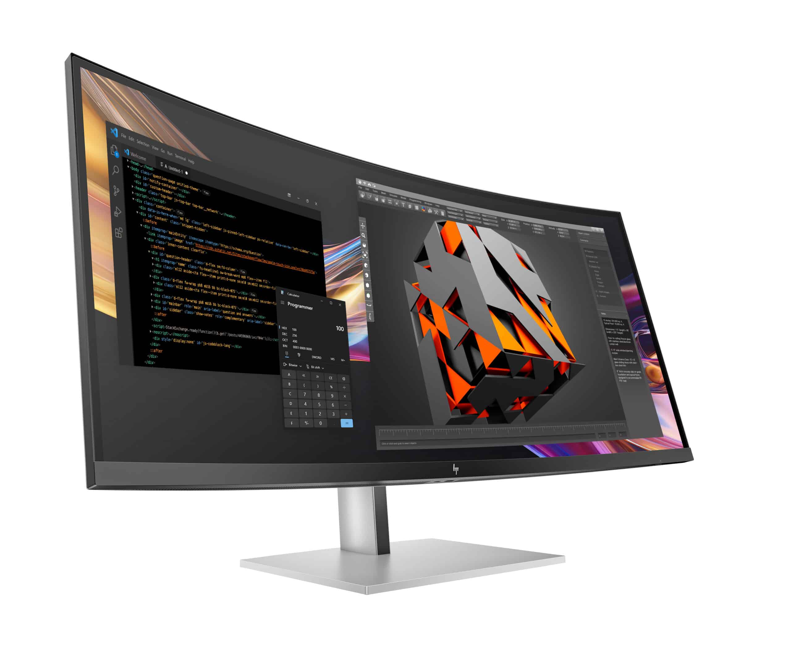 HP Series 7 Pro Serie 7 Pro 37,5 inch WQHD+ Thunderbolt 4 monitor - 738pu pvc-vrij - Afbeelding 2