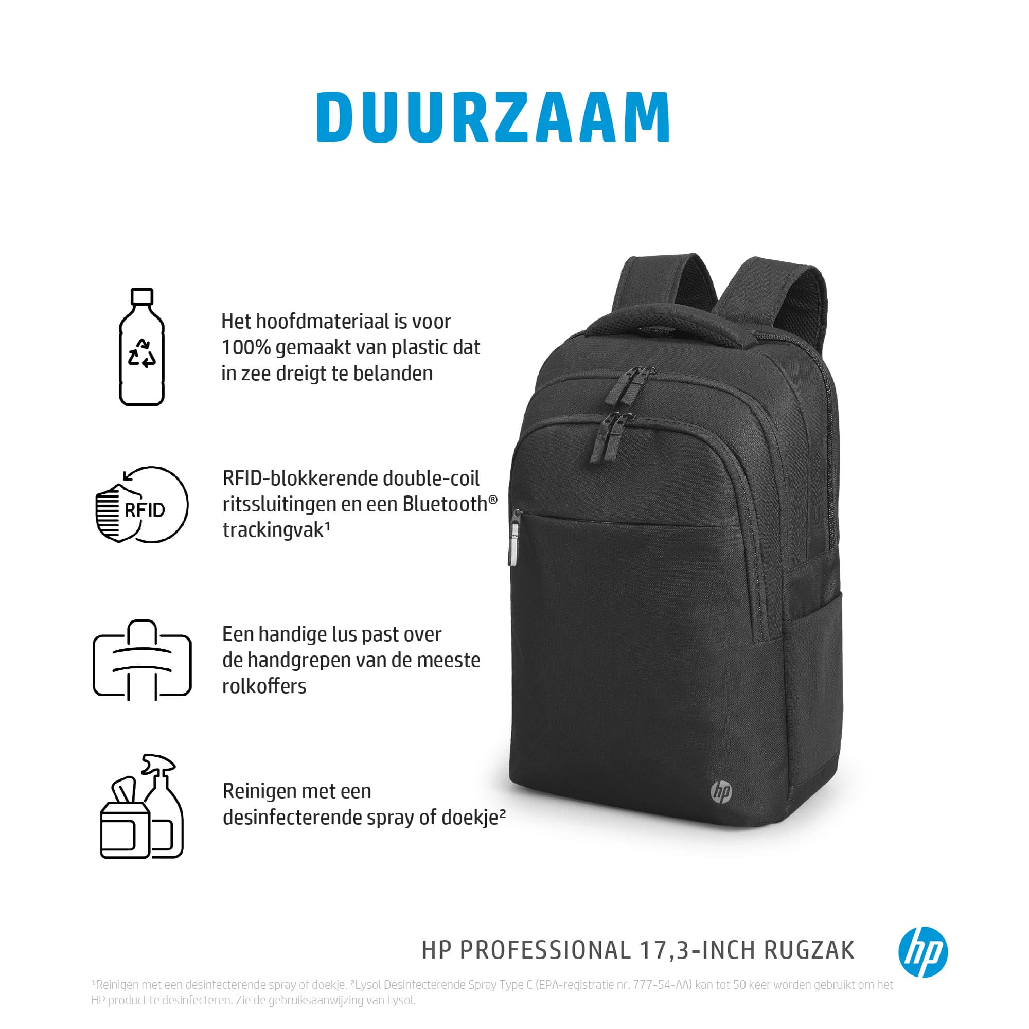 HP Professional 17,3-inch rugzak - Afbeelding 3