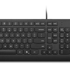 Lenovo Essential Wired Combo Black US Euro toetsenbord Inclusief muis Universeel USB Zwart