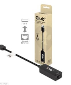 CLUB3D USB 3.2 Gen1 Type A to RJ45 2.5Gbps Adapter - Afbeelding 2