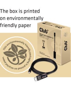 CLUB3D USB Type C Cable naar DP 1.4 8K60Hz M/M 1.8m - Afbeelding 4
