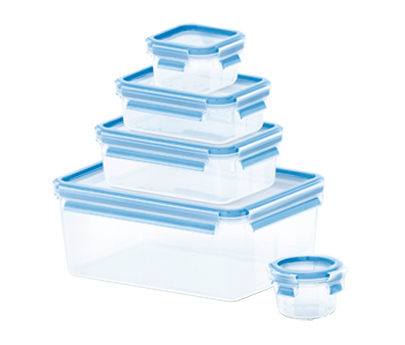 Tefal MasterSeal Fresh K3029012 5-delige set vershoudbakjes 0,15/0,2/0,55/1,0/3,7L