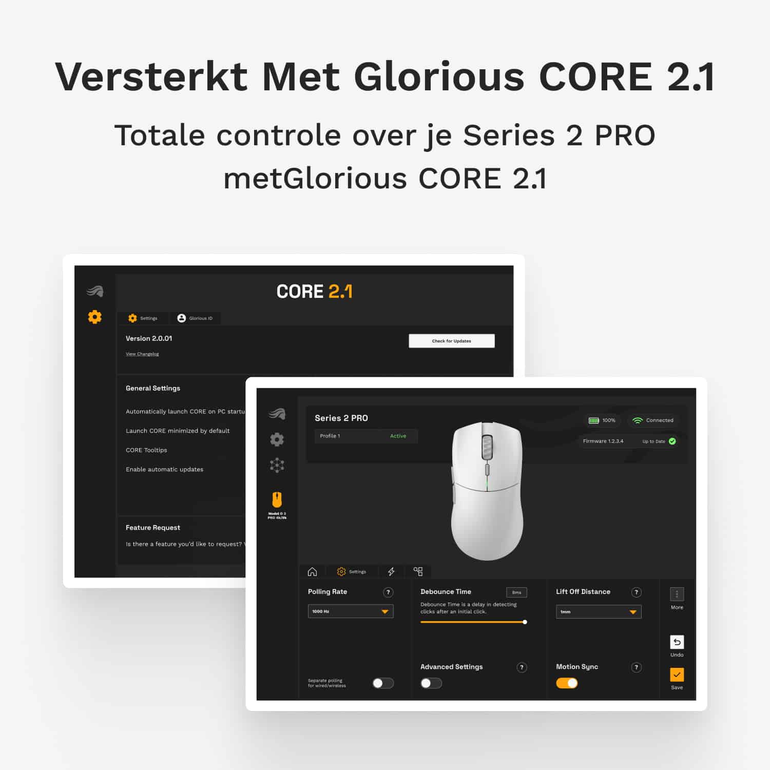 Glorious Gaming Series 2 PRO muis Gamen Rechtshandig RF Wireless + USB Type-C Optisch 26000 DPI - Afbeelding 6