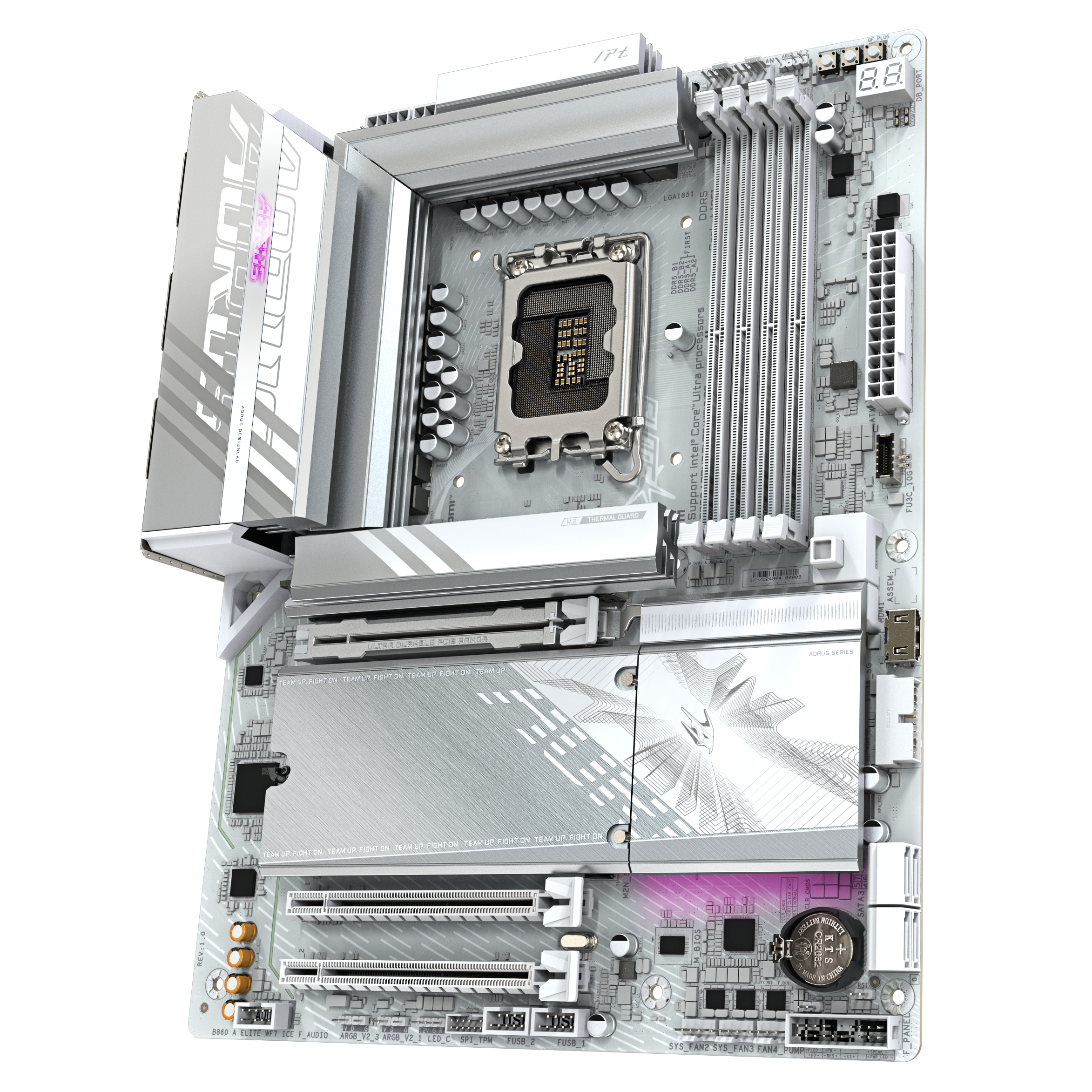 GIGABYTE B860 AORUS ELITE WIFI7 ICE Intel B860 LGA 1851 (Socket V1) ATX - Afbeelding 4