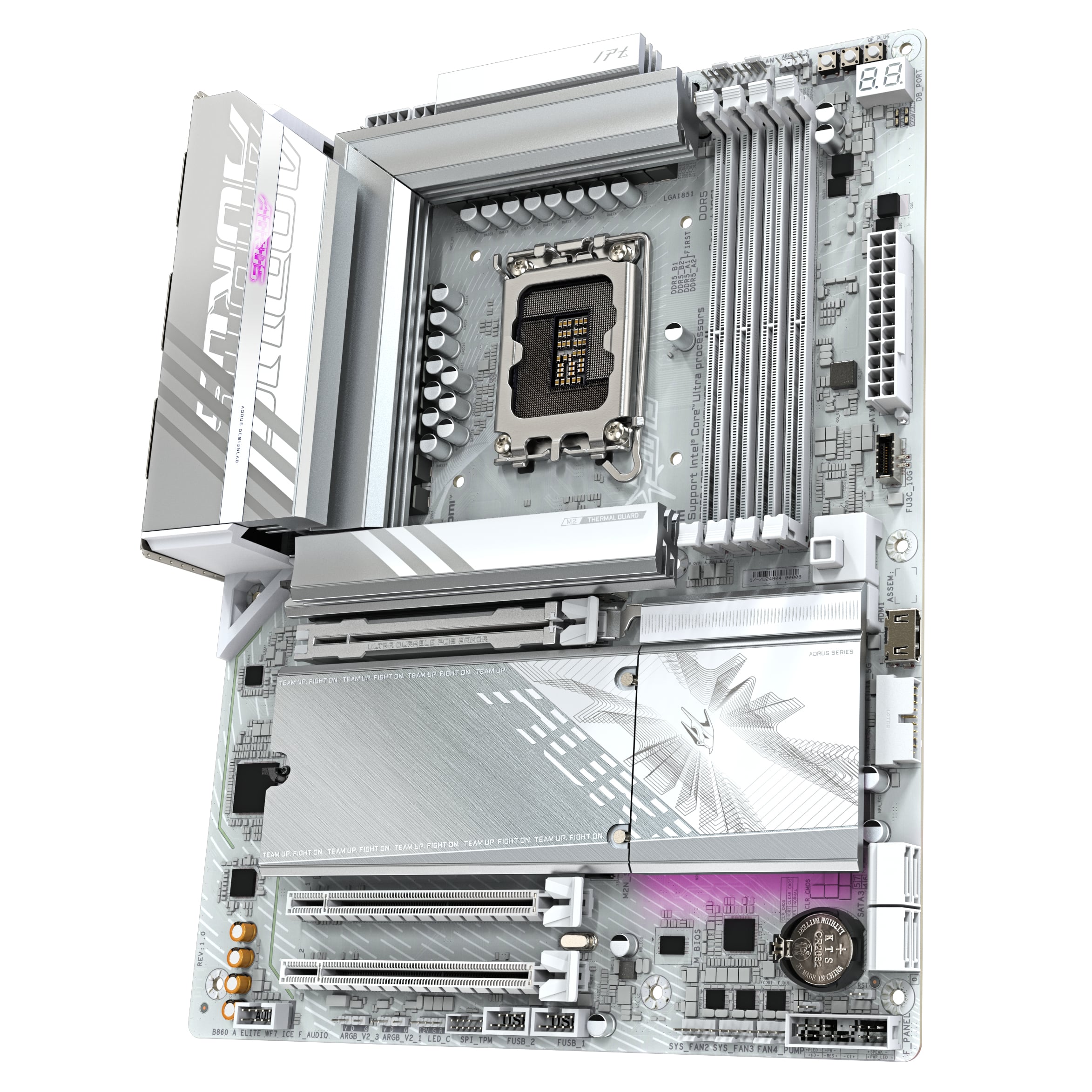 GIGABYTE B860 AORUS ELITE WIFI7 ICE Intel B860 LGA 1851 (Socket V1) ATX - Afbeelding 4