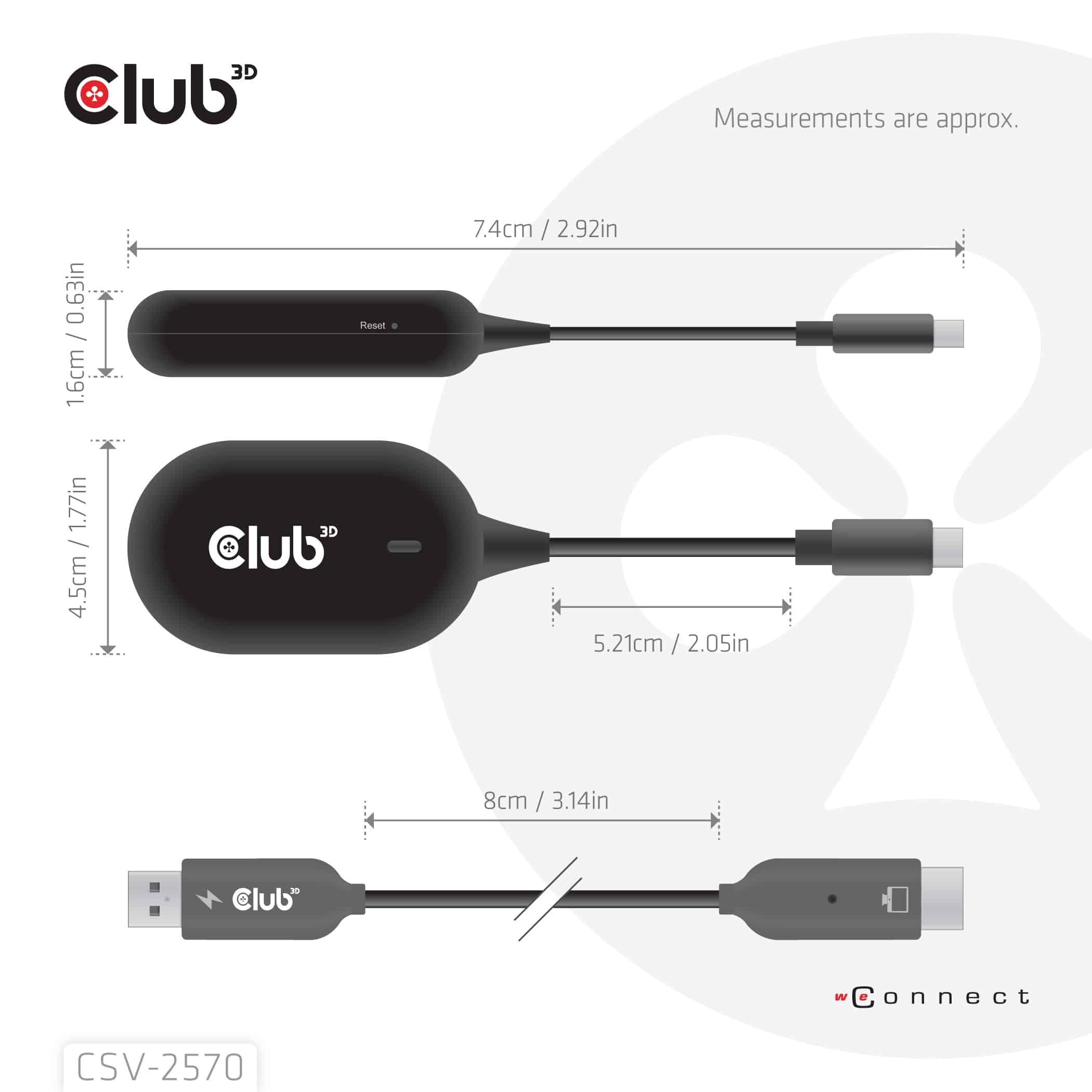 CLUB3D Wireless USB-C to HDMI - Afbeelding 3