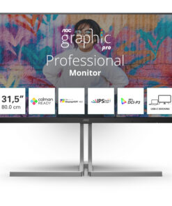 AOC U3 U32U3CV computer monitor 80 cm (31.5") 3840 x 2160 Pixels 4K Ultra HD LCD Zwart