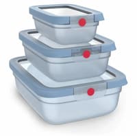 Tefal oneClick N1230210 vershoudbakje 3-delige set blauw (0,5L/1,2L/2,3L) - Afbeelding 2