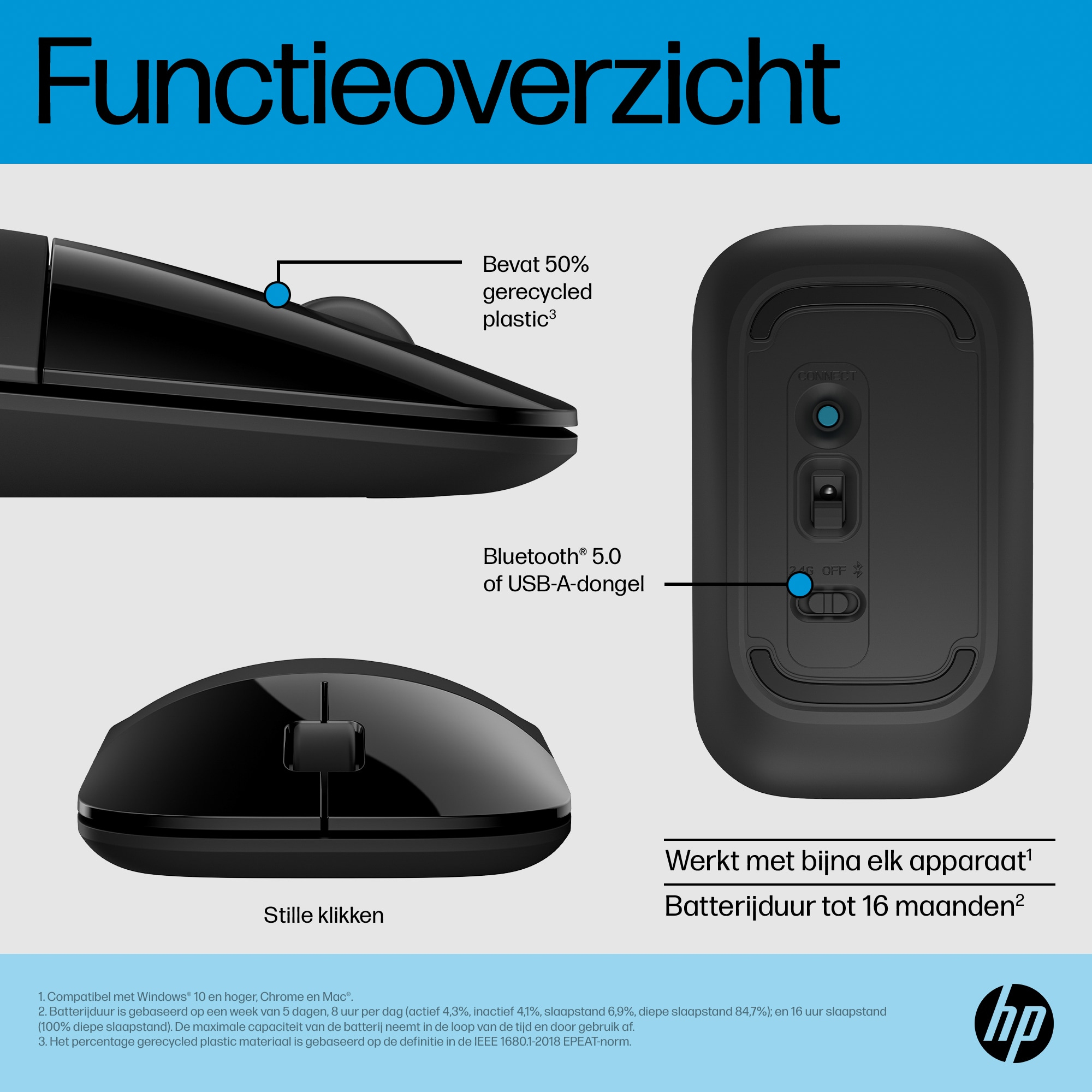HP Z3700 Dual Black-muis - Afbeelding 4