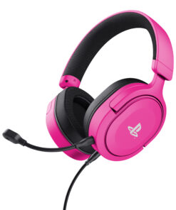 Trust GXT 498P Forta Gaming Headset - Officieel gelicentieerde Playstation 5 gamingheadset – Opklapbare microfoon – Over-ear ontwerp – Roze