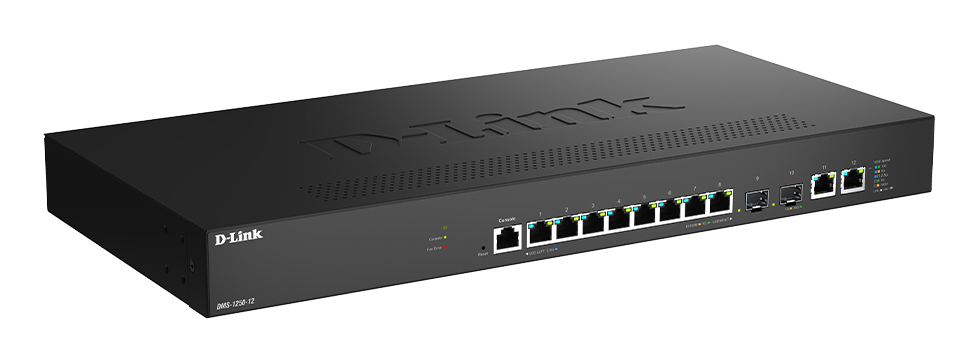 D-Link DMS-1250-12/E netwerk-switch Managed L2 10G Ethernet (100/1000/10000) Zwart - Afbeelding 2