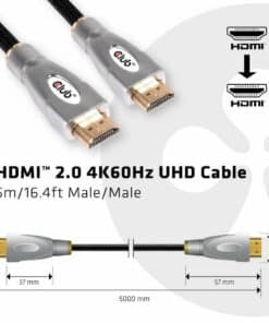 CLUB3D HDMI 2.0 4K60Hz UHD Cable 5m - Afbeelding 6